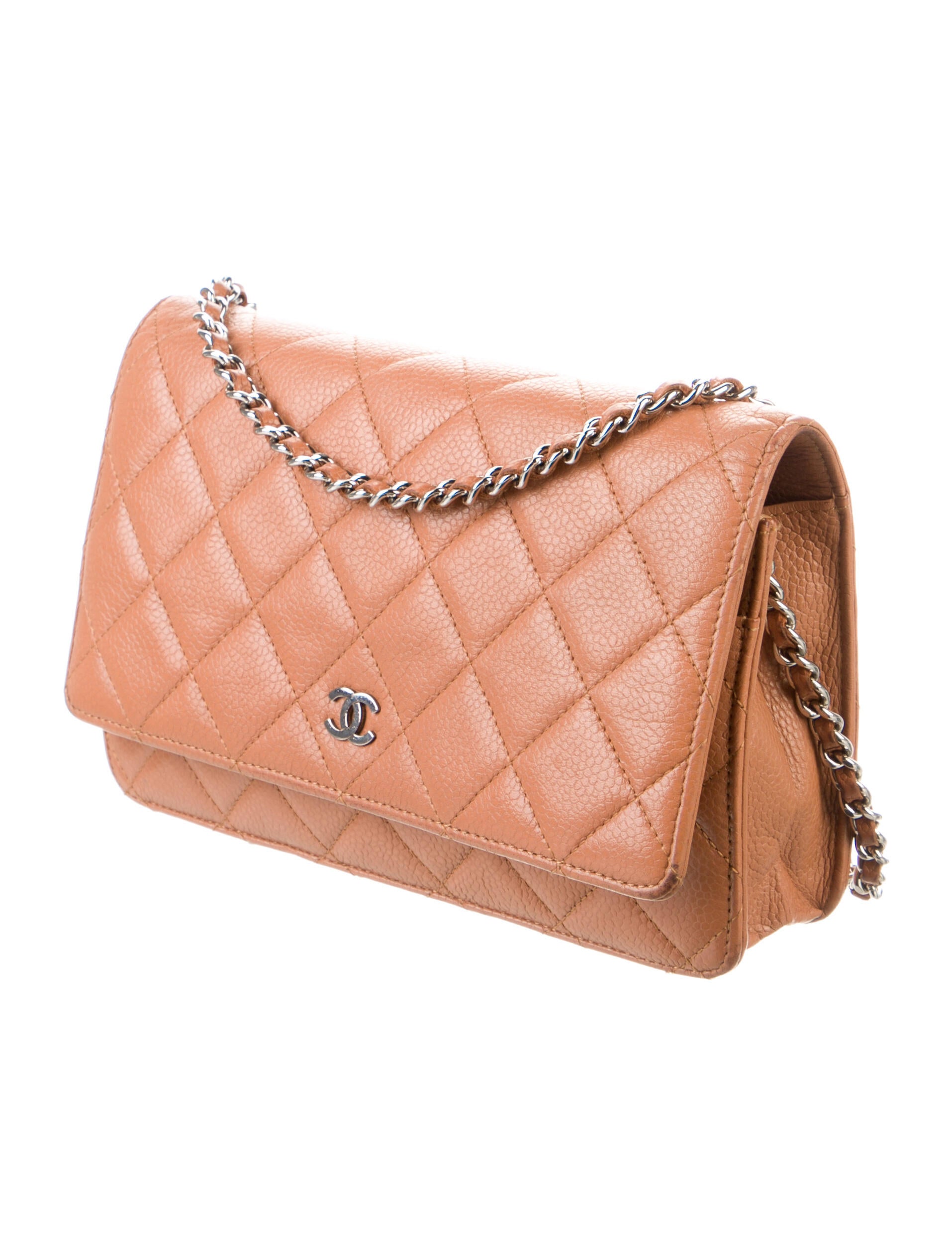 Chanel Classic Quilted Wallet On Chain Brown Crossbody Bags, Handbags