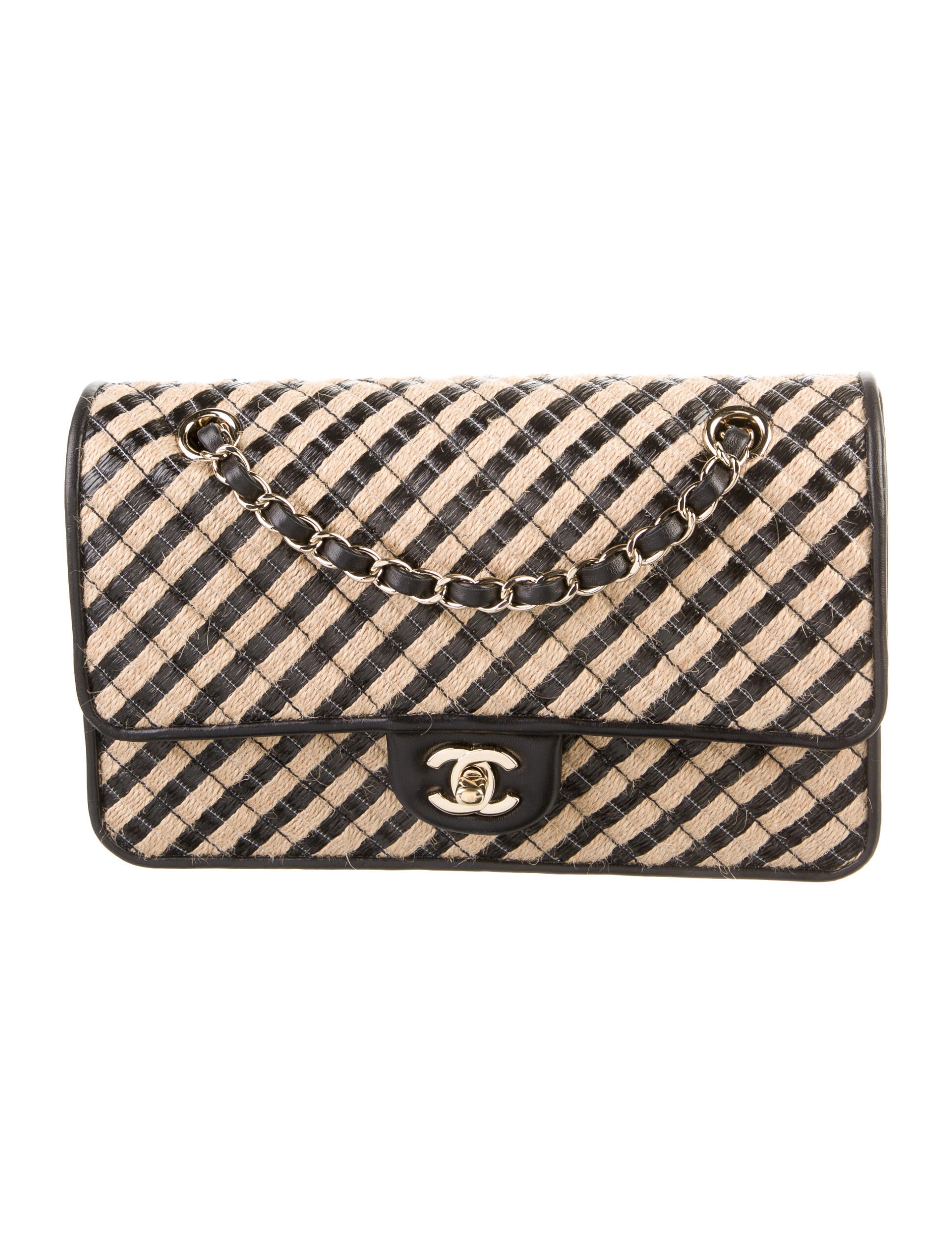 Chanel 2021 Classic Rectangular Mini Flap Bag w/ Tags Neutrals