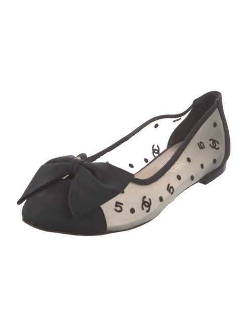 Chanel 2010's Interlocking CC Logo Ballet Flats