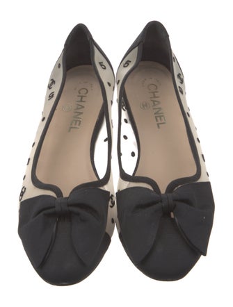 Chanel 2010's Interlocking CC Logo Ballet Flats