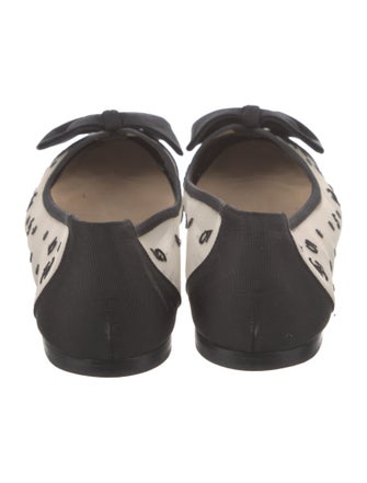 Chanel 2010's Interlocking CC Logo Ballet Flats