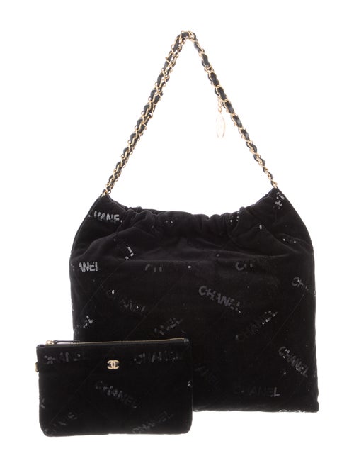 Chanel 2022 Velvet Sequin 22 Hobo