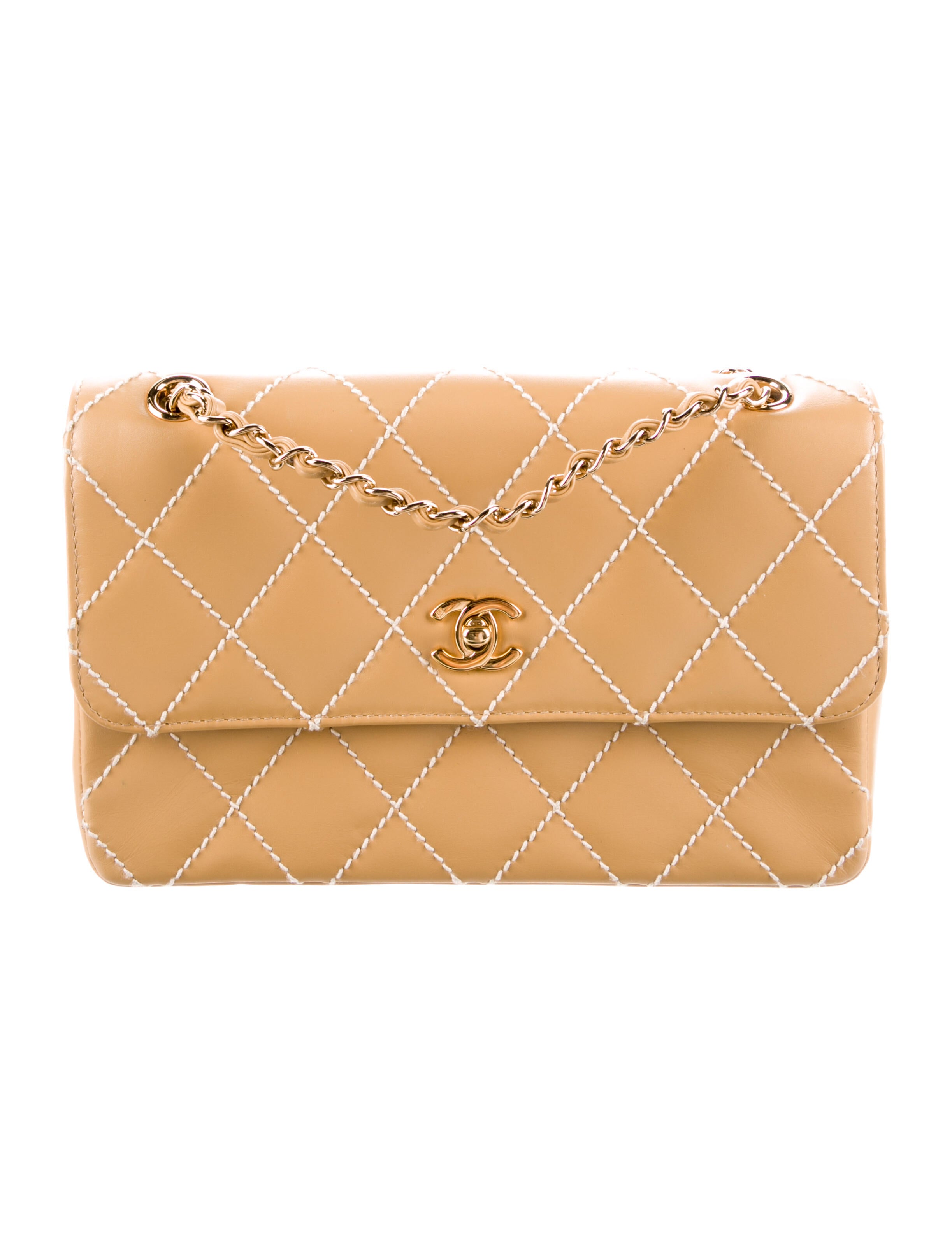 Chanel 2021 Classic Rectangular Mini Flap Bag w/ Tags Neutrals