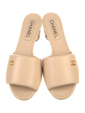 Chanel 2022 Interlocking CC Logo Slides