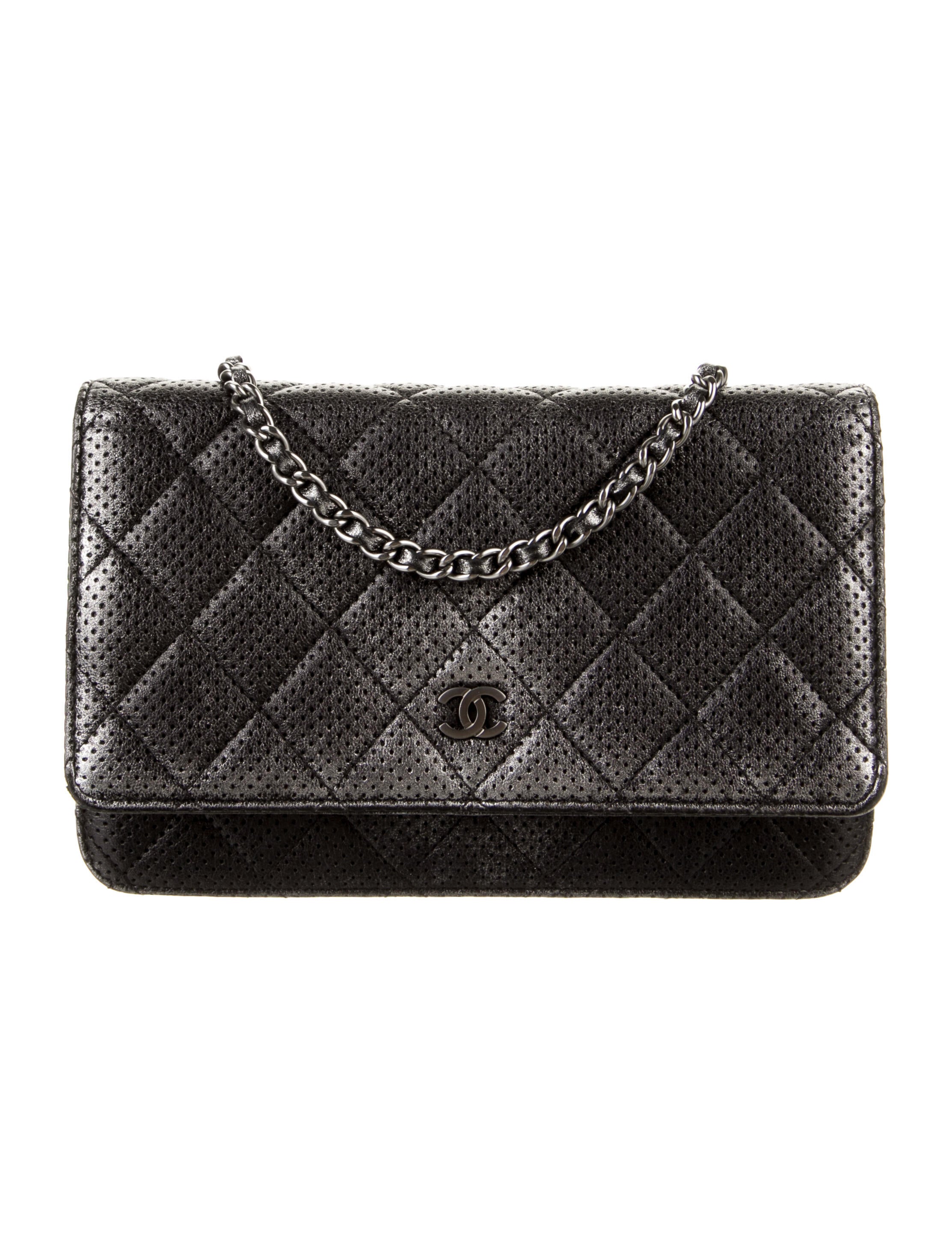 Chanel Half Moon Wallet On Chain Silver Crossbody Bags, Handbags