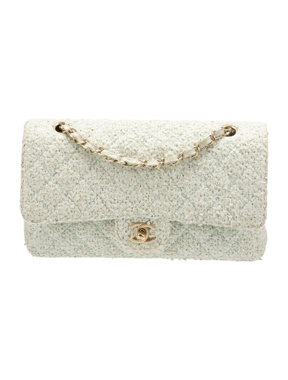 Chanel Tweed Classic Medium Double Flap Gem