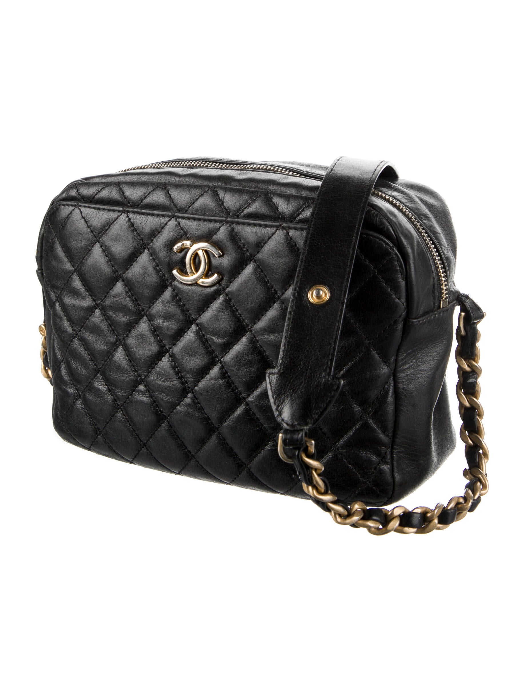 Chanel Quilted CC Camera Bag Crossbody Bags, Handbags The RealReal
