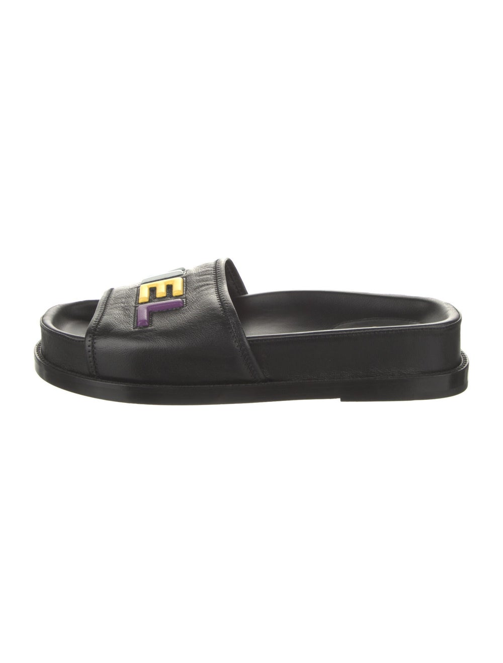 Chanel 2022 Leather Slides Gem