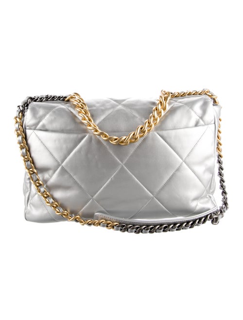 Chanel 2020 Metallic Maxi 19 Flap Bag
