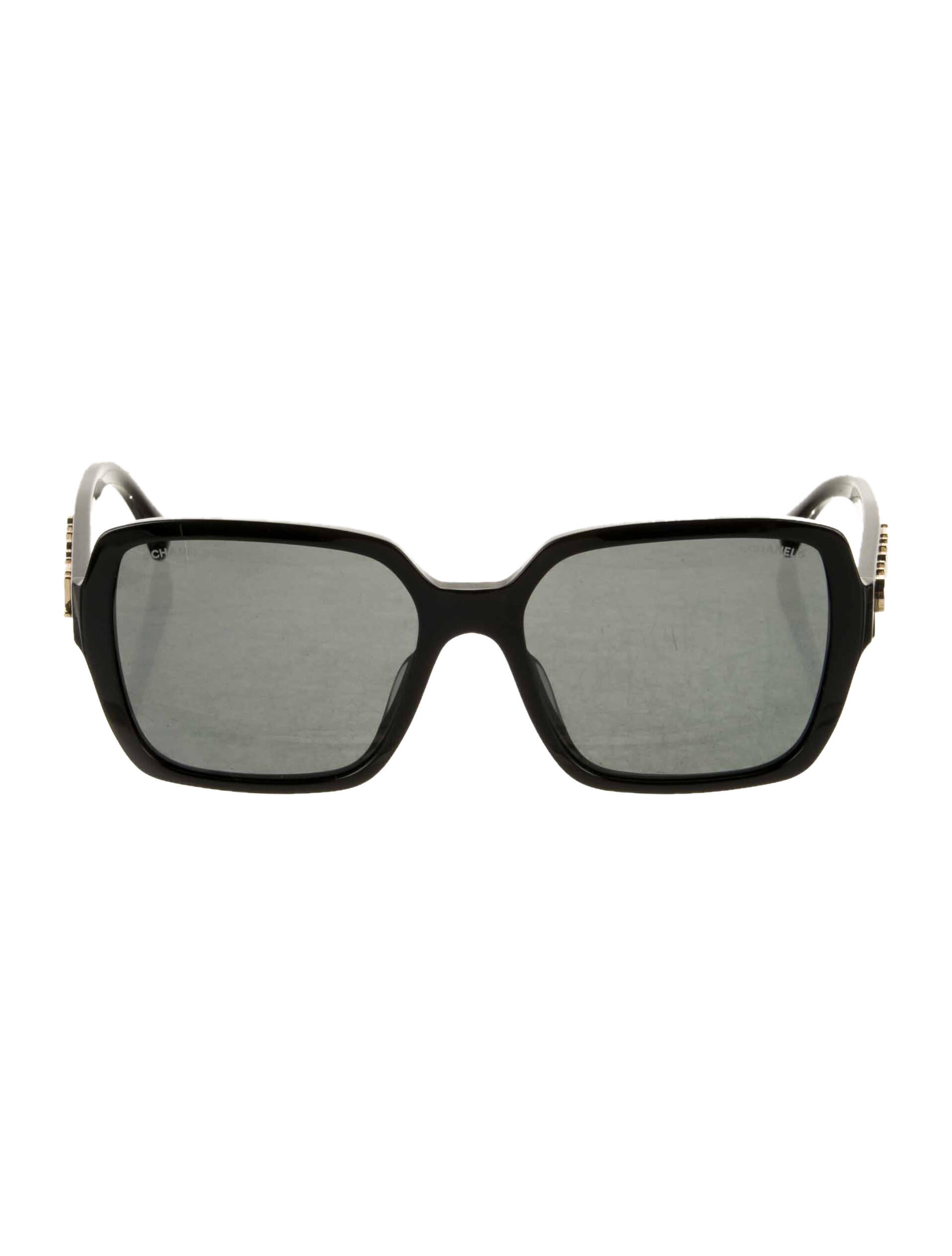 Chanel Sunglasses Black Sunglasses, Accessories CHA46036 The RealReal