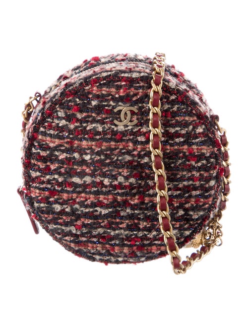 Chanel CC Round Clutch w/Strap