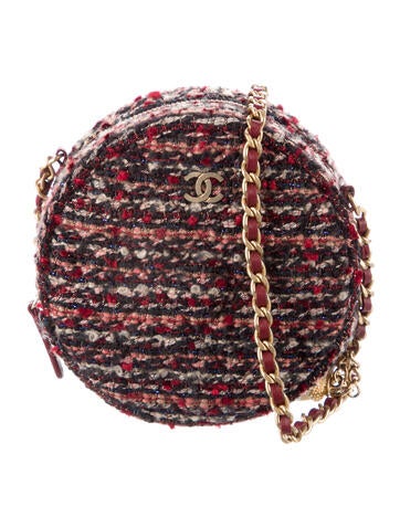 Chanel CC Round Clutch w/Strap
