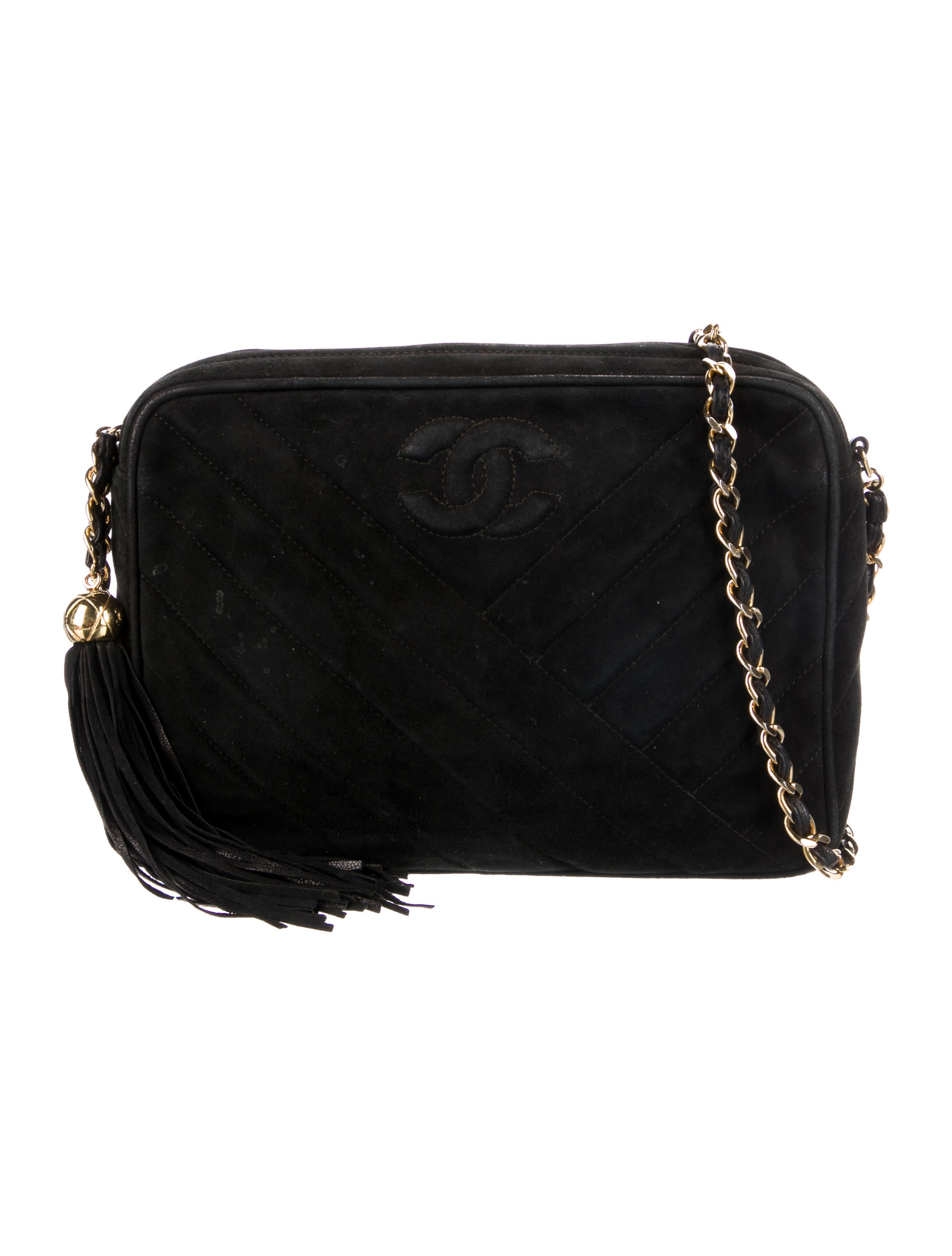 Chanel Vintage Quilted Camera Bag Black Crossbody Bags, Handbags