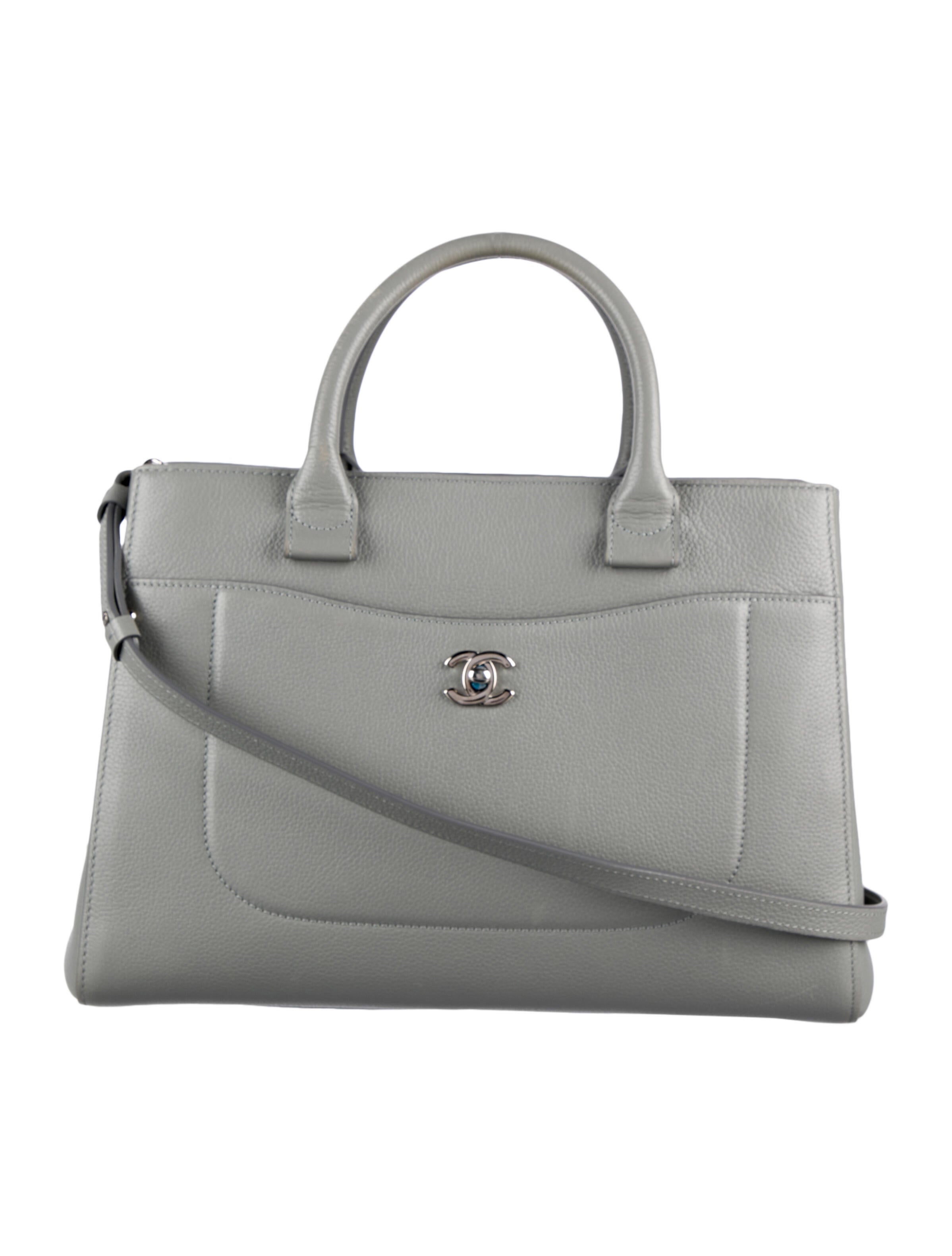 Chanel Large E/W Tote Grey Totes, Handbags CHA161361 The RealReal