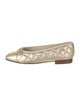 Chanel Interlocking CC Logo Leather Ballet Flats