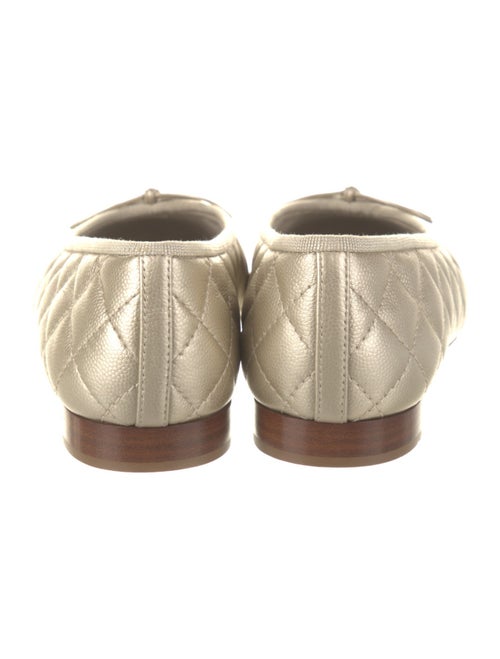 Chanel Interlocking CC Logo Leather Ballet Flats