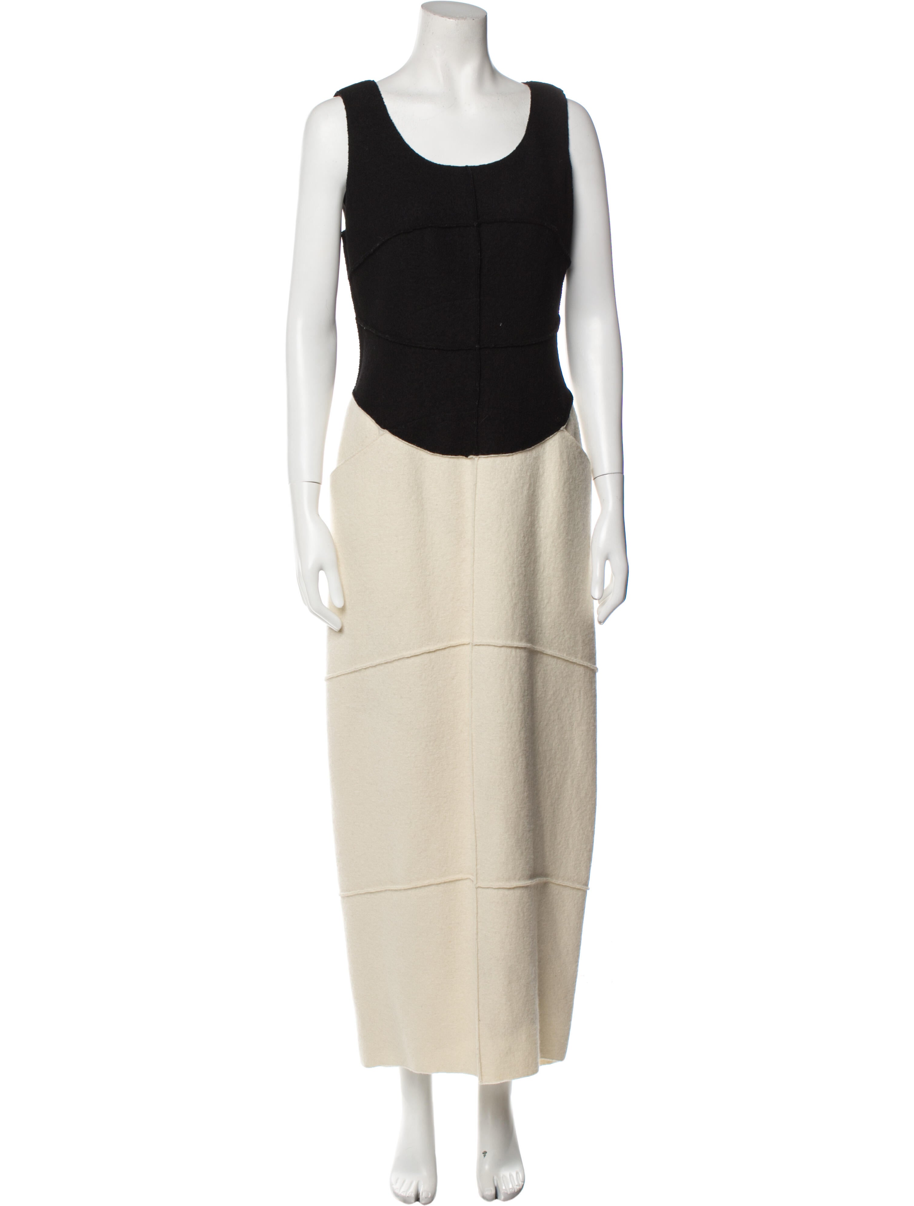 Chanel Vintage Long Dress Black Dresses, Clothing CHA878520 The