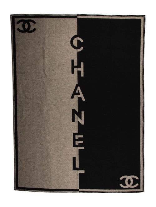 Chanel Cashmere Blend CC Throw Blanket