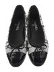 Chanel Interlocking CC Logo Tweed Flats
