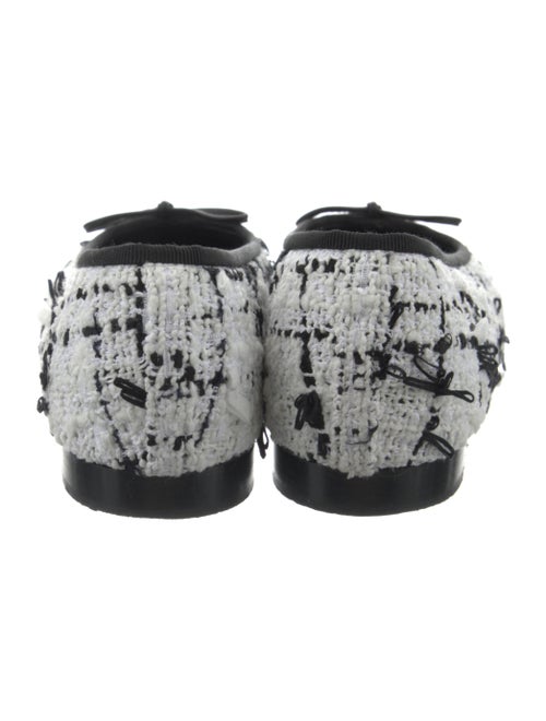 Chanel Interlocking CC Logo Tweed Flats