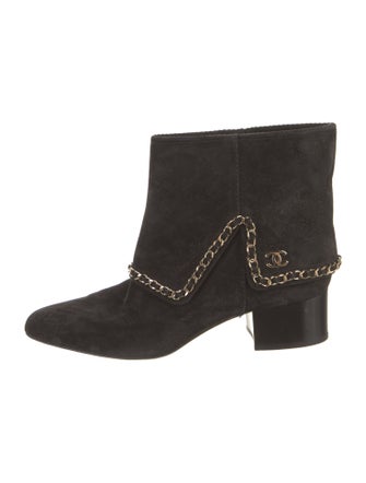 Chanel 2019 Interlocking CC Logo Moto Boots