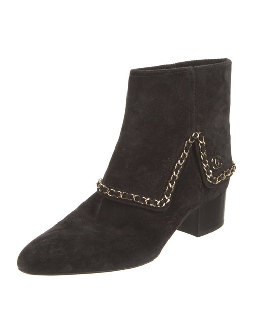 Chanel 2019 Interlocking CC Logo Moto Boots