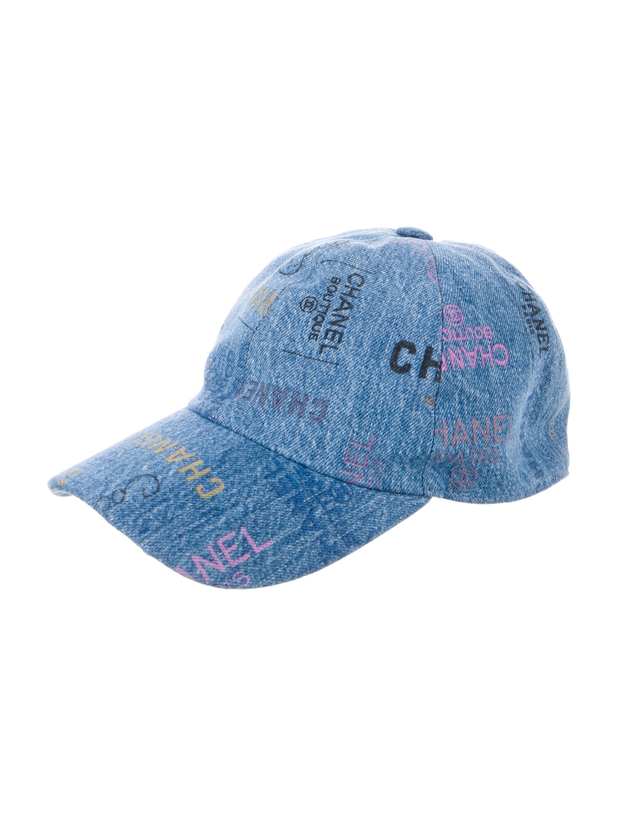 CHANEL　デニムキャップ Chanel 2022 Denim Logo Baseball Cap w/ Tags - Blue Hats