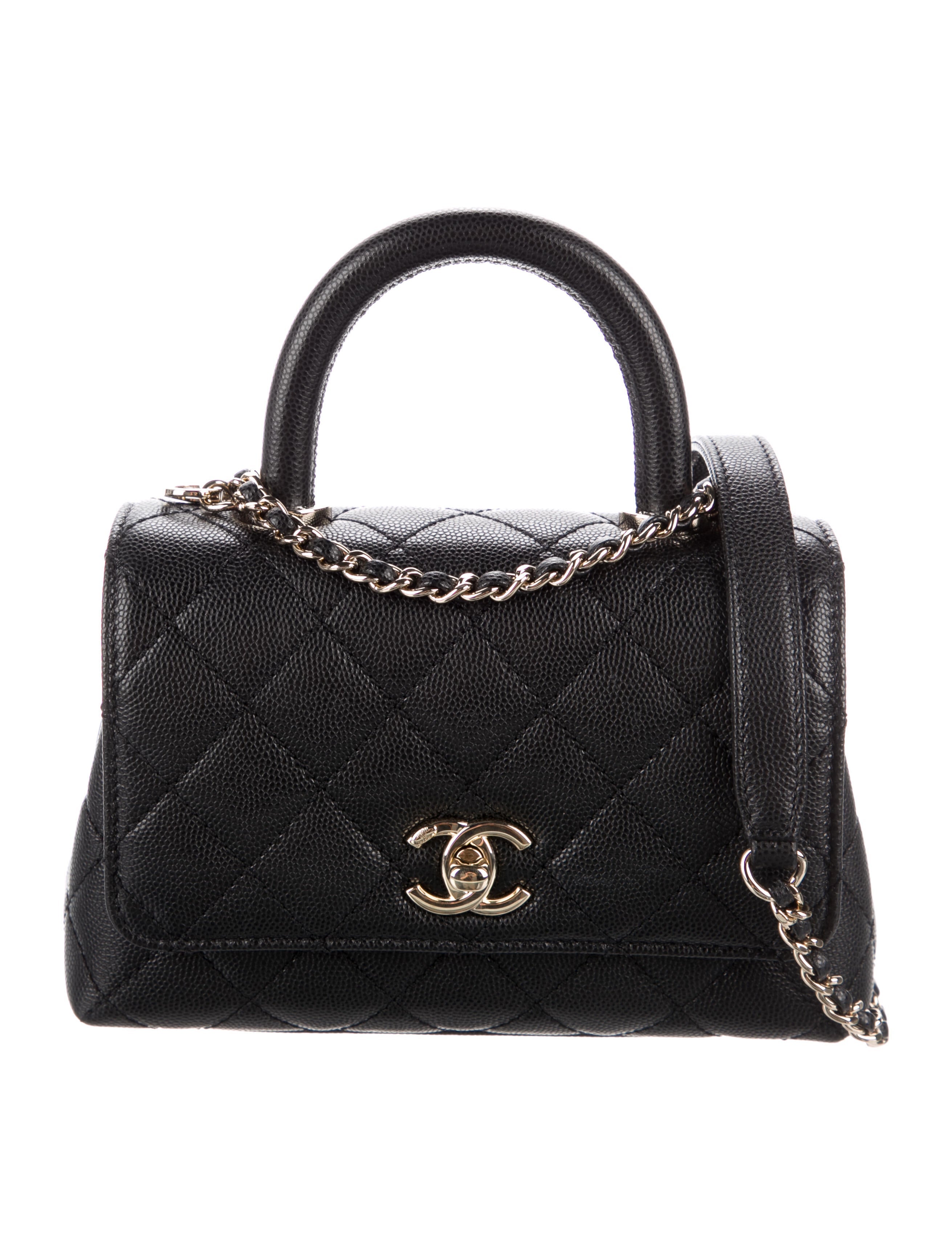 Chanel Pearl Classic Flap Bag Black Shoulder Bags, Handbags CHA99957 The RealReal