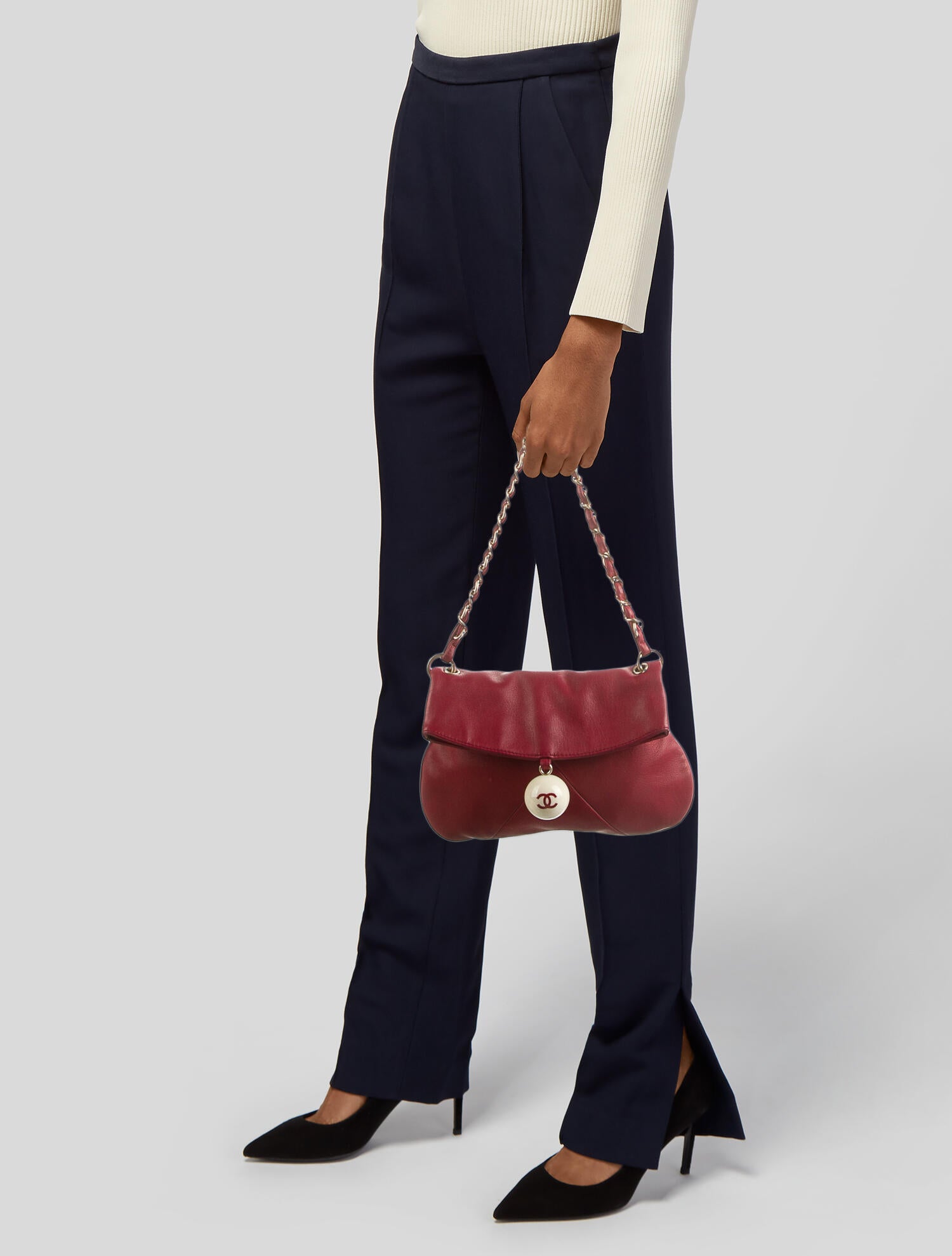 Chanel Cue Ball Foldover Bag - Red Shoulder Bags, Handbags