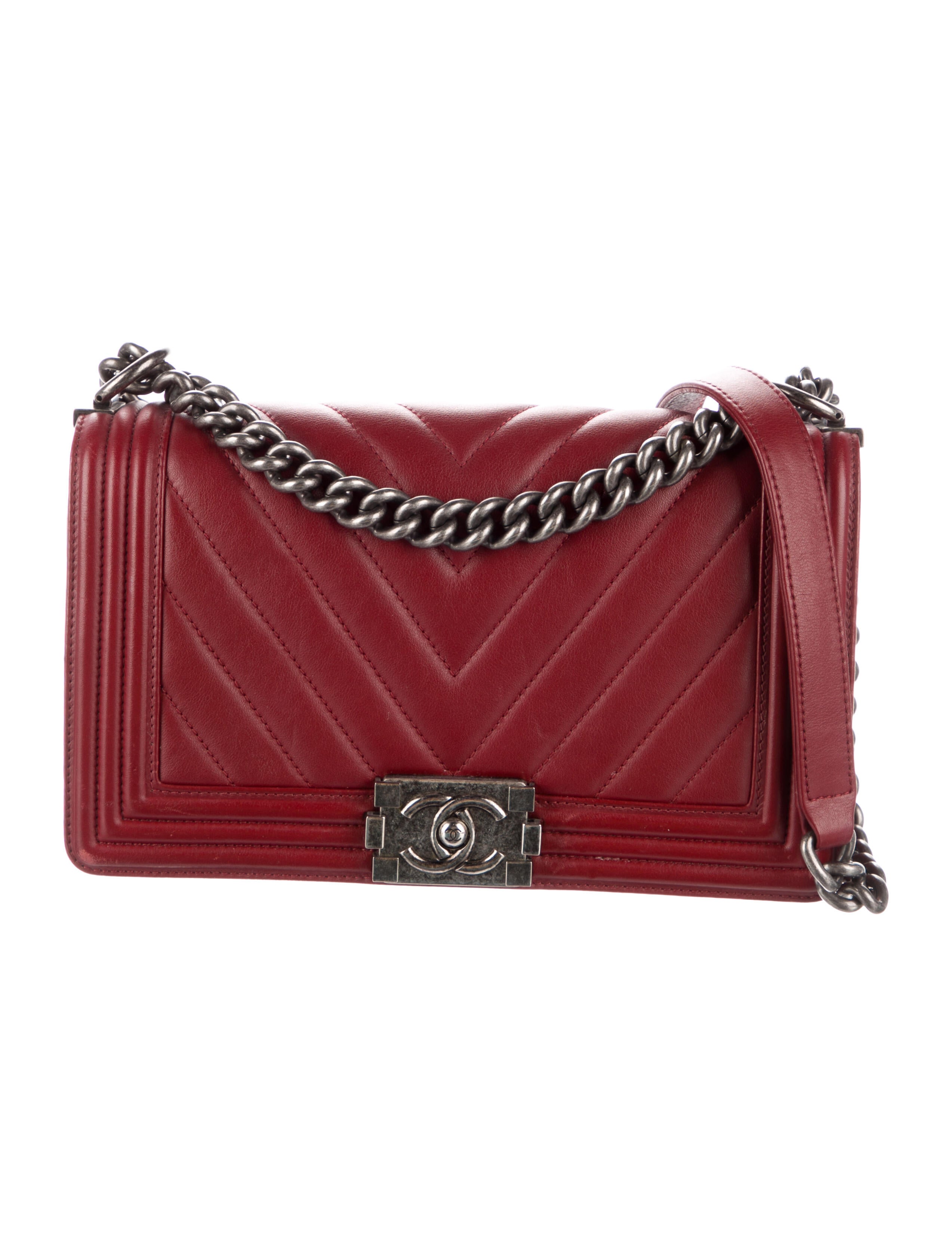 Chanel Medium Chevron Boy Bag