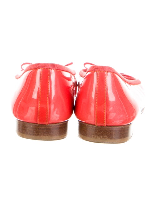 Chanel Patent Leather Interlocking CC Logo Ballet Flats