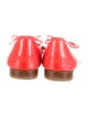 Chanel Patent Leather Interlocking CC Logo Ballet Flats