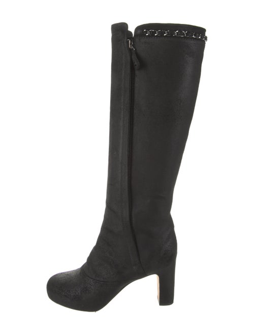 Chanel 2014 Interlocking CC Logo Riding Boots