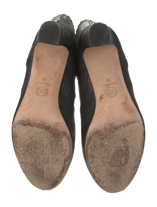 Chanel 2014 Interlocking CC Logo Riding Boots