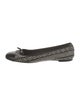 Chanel Interlocking CC Logo Tweed Ballet Flats