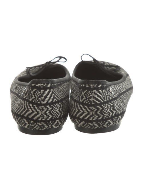 Chanel Interlocking CC Logo Tweed Ballet Flats