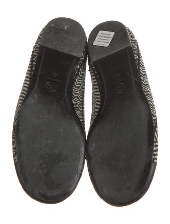 Chanel Interlocking CC Logo Tweed Ballet Flats