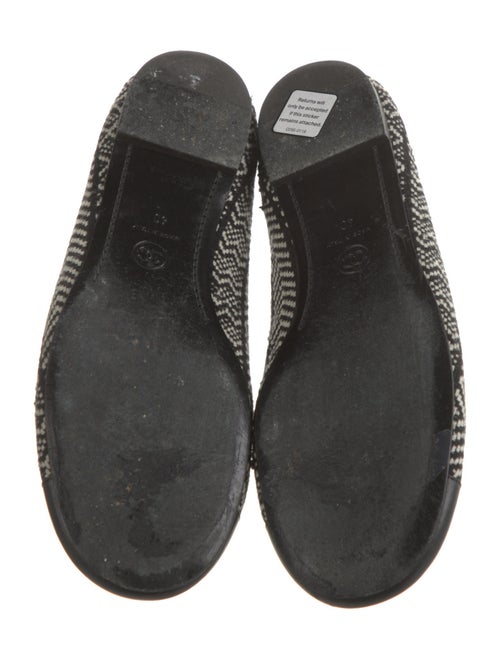 Chanel Interlocking CC Logo Tweed Ballet Flats
