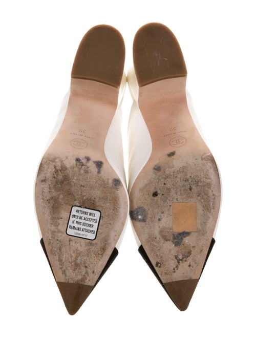 Chanel Interlocking CC Logo Lambskin Mules