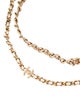 Chanel Turnlock Double Leather Chain Necklace