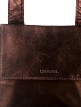 Chanel Metallic Lambskin Messenger Bag