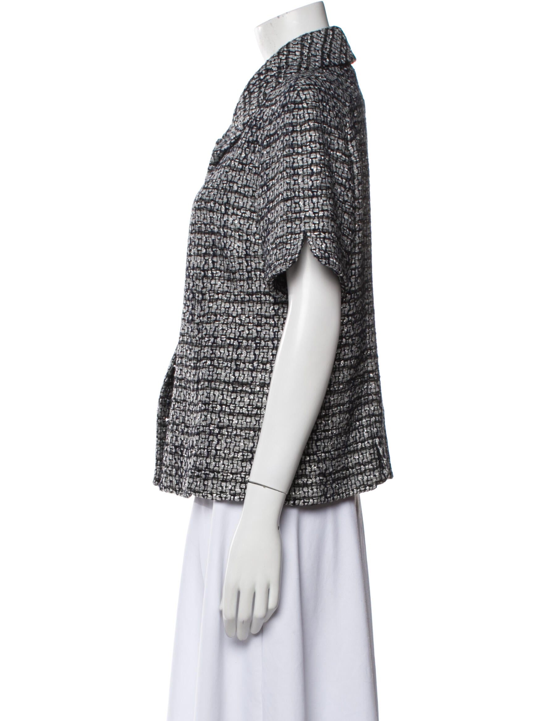 Chanel 2019 Tweed Pattern Evening Jacket - Grey Jackets, Clothing ...