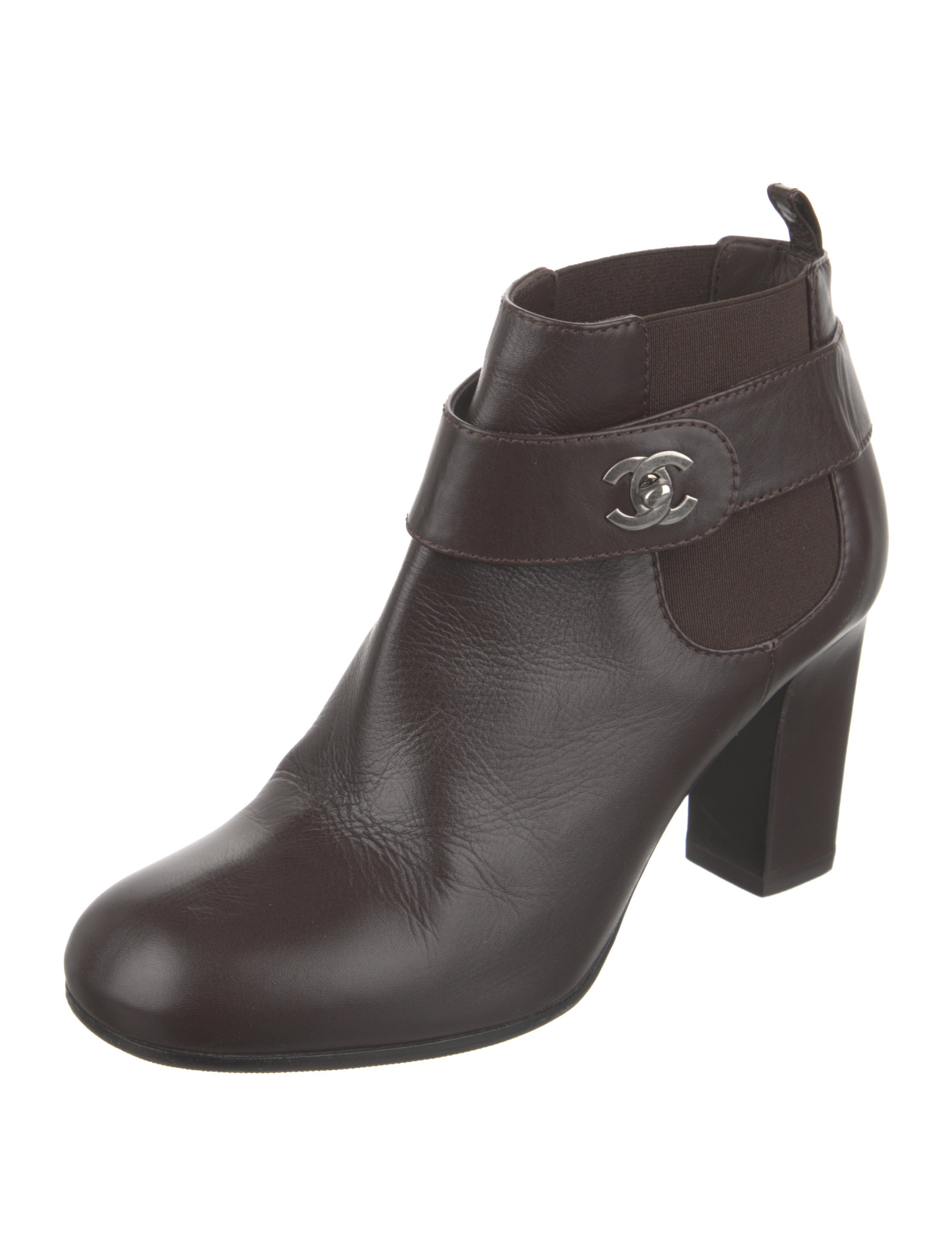 Chanel 2013 Interlocking CC Logo Boots