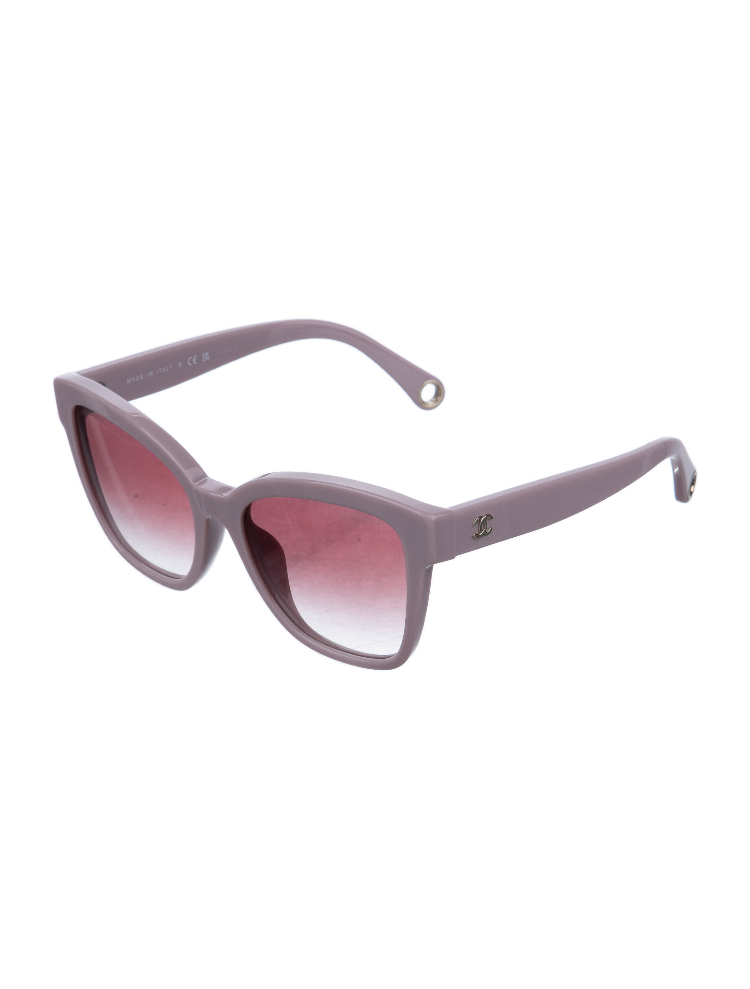 Chanel 2023 Interlocking CC Logo Sunglasses w/ Tags Pink Sunglasses
