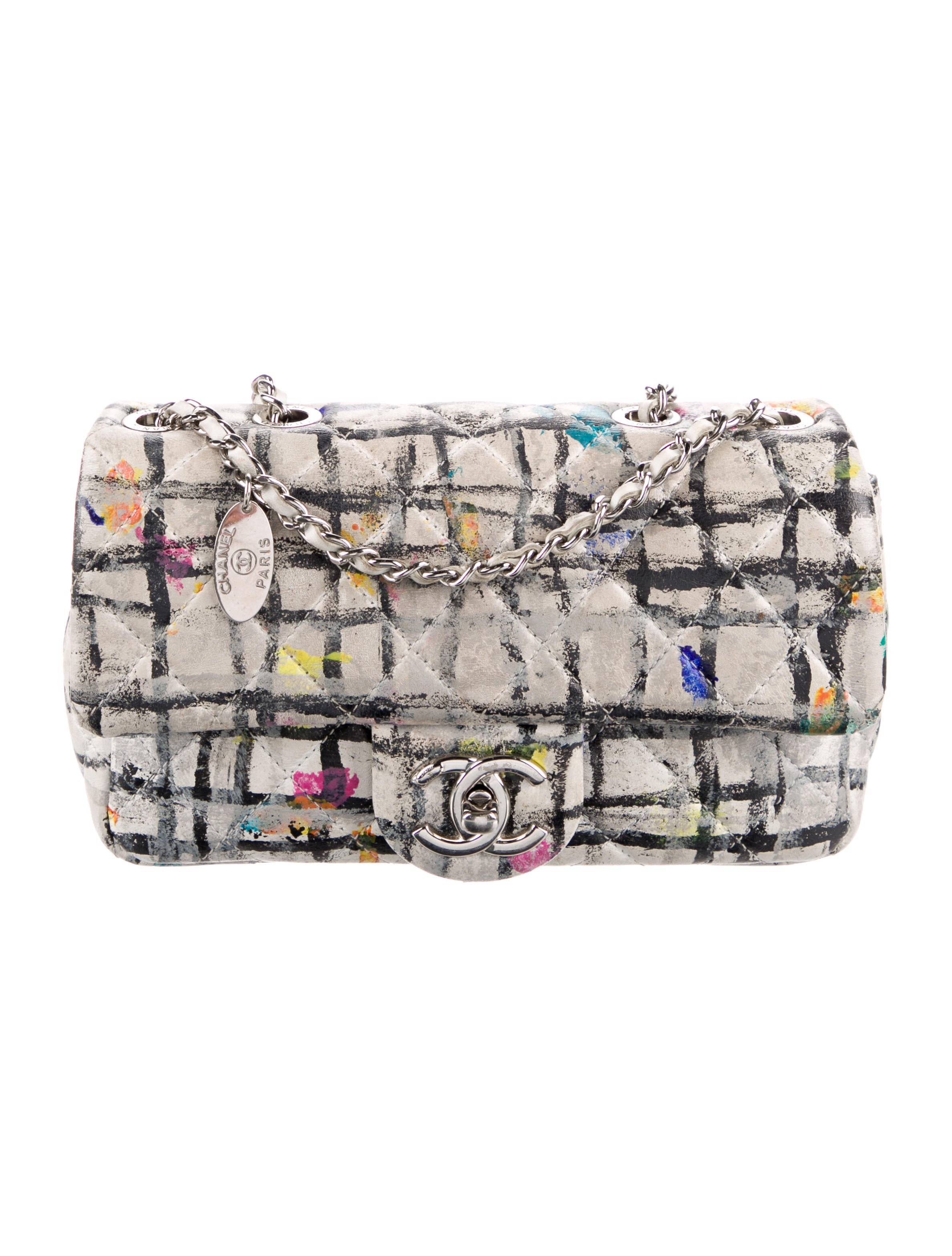 Chanel Precious Symbols Needlepoint Tote Shoulder Bags, Handbags