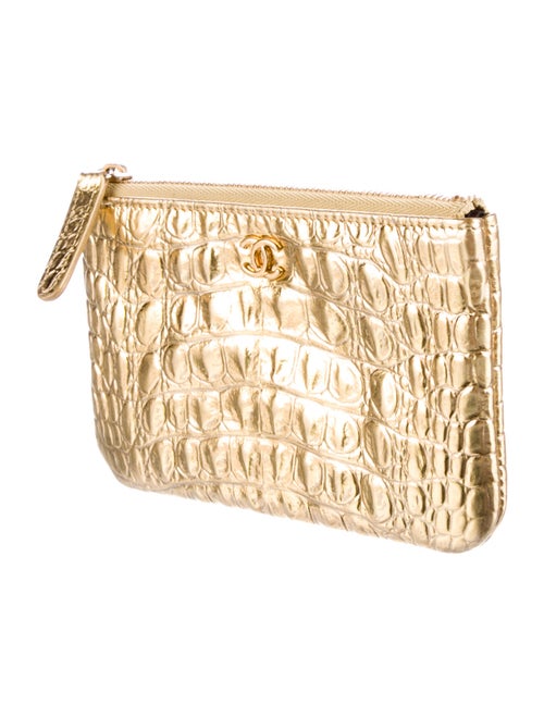 Chanel 2019 Paris-New York Coco Croc Mini O-Case Pouch