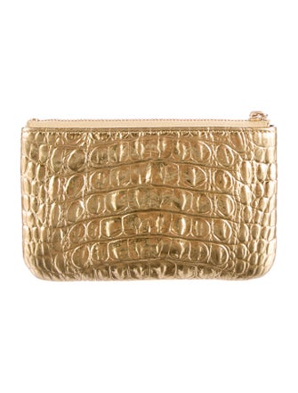 Chanel 2019 Paris-New York Coco Croc Mini O-Case Pouch
