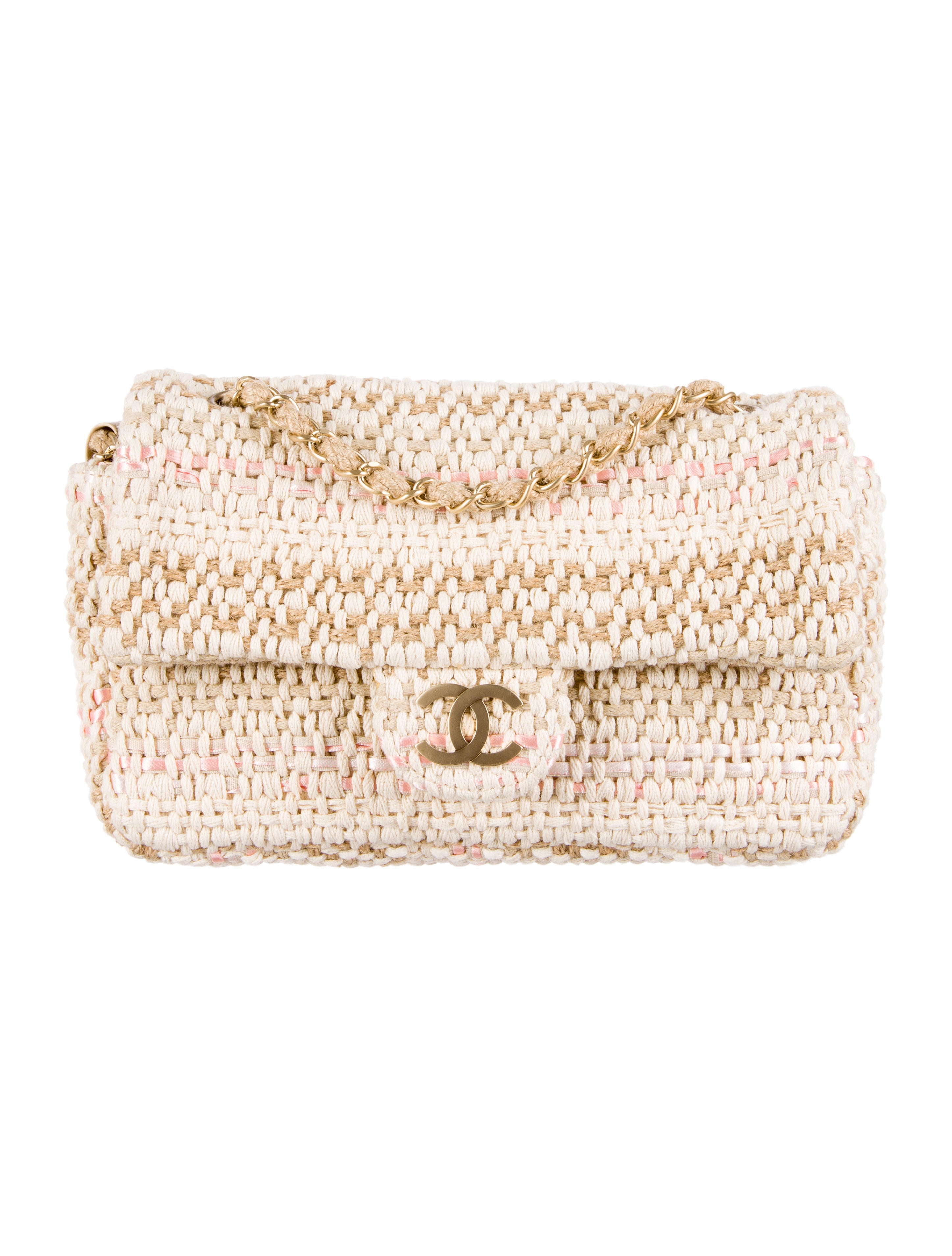 Chanel Tweed & Jute Flap Bag