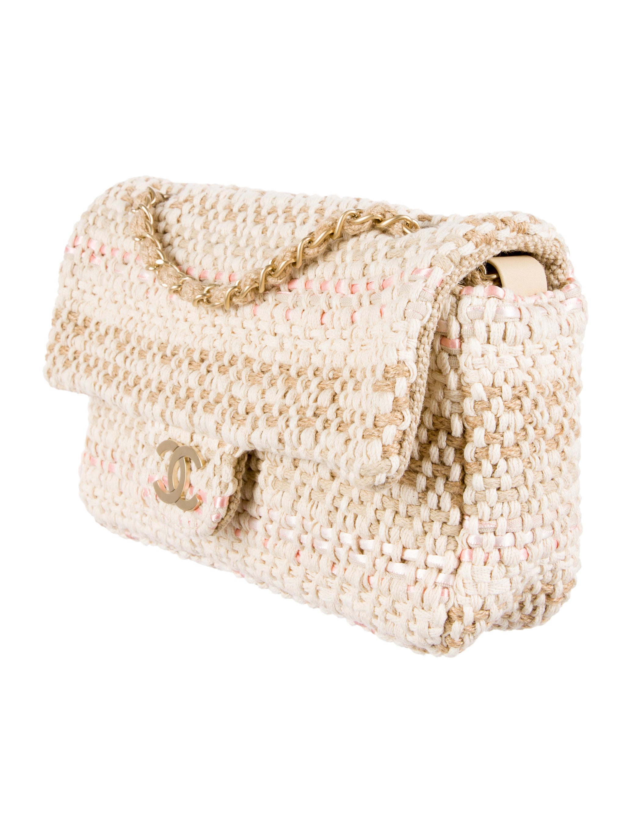 Chanel Tweed & Jute Flap Bag