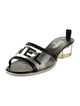 Chanel Interlocking CC Logo PVC Slides